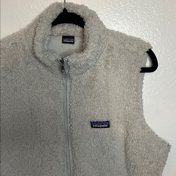 Patagonia Los Gatos Fleece Vest Light Grey Women's Lrg - Picture 4 of 6